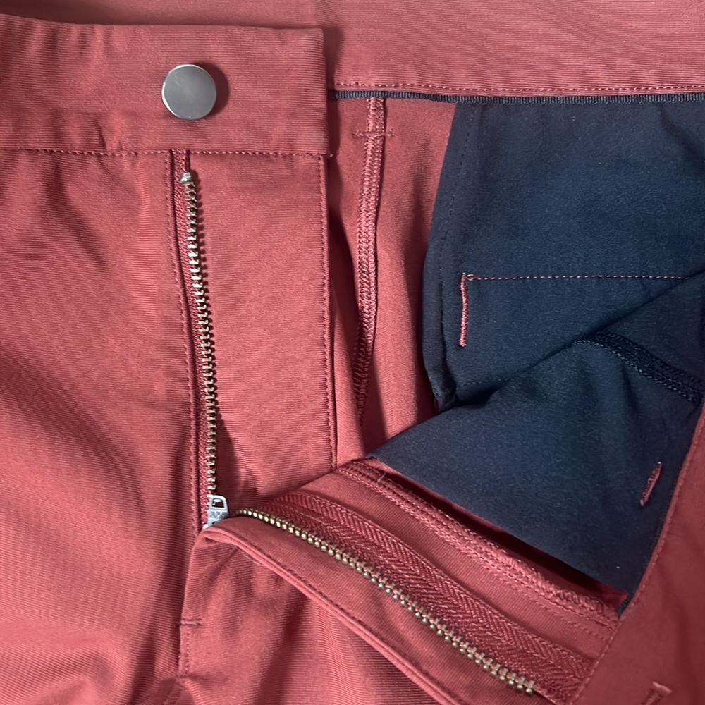Men's Lululemon Brick/Rust Pants 34” waist - Picture 3 of 4